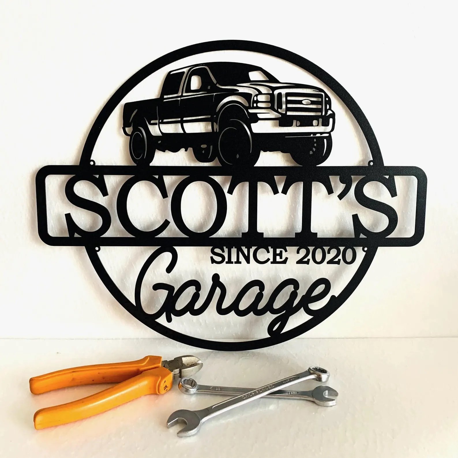 Custom Metal Garage Sign